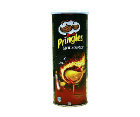 Pringles Hot &amp; Spicy Potato Chips 165gm
