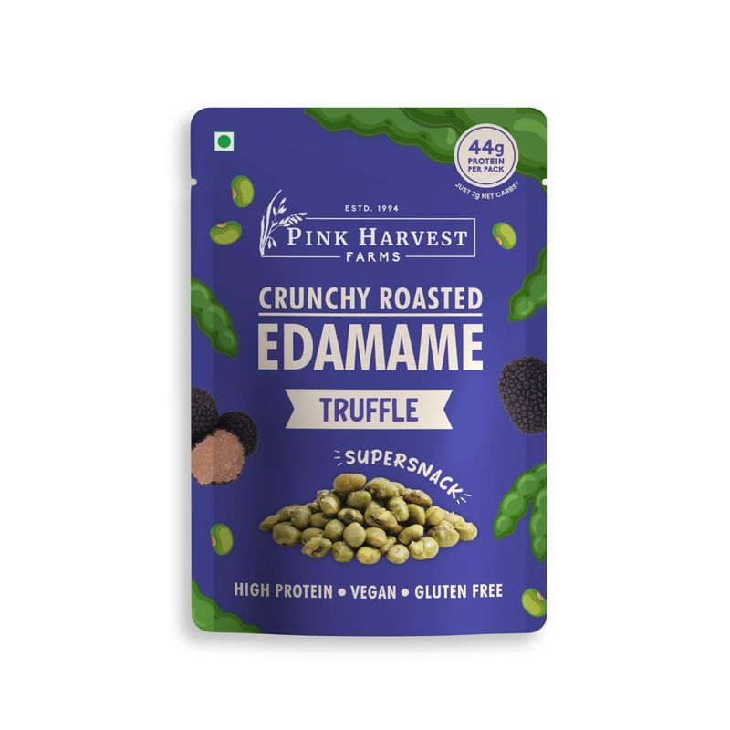 Pink Harvest Farms Crunchy Roasted Edamame (Truffle) (Gluten Free) 100gm
