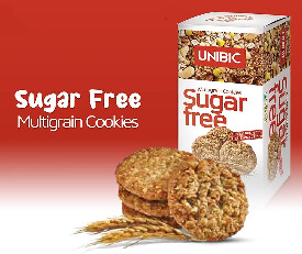 Unibic Sugar Free Multigrain Cookies, 75g