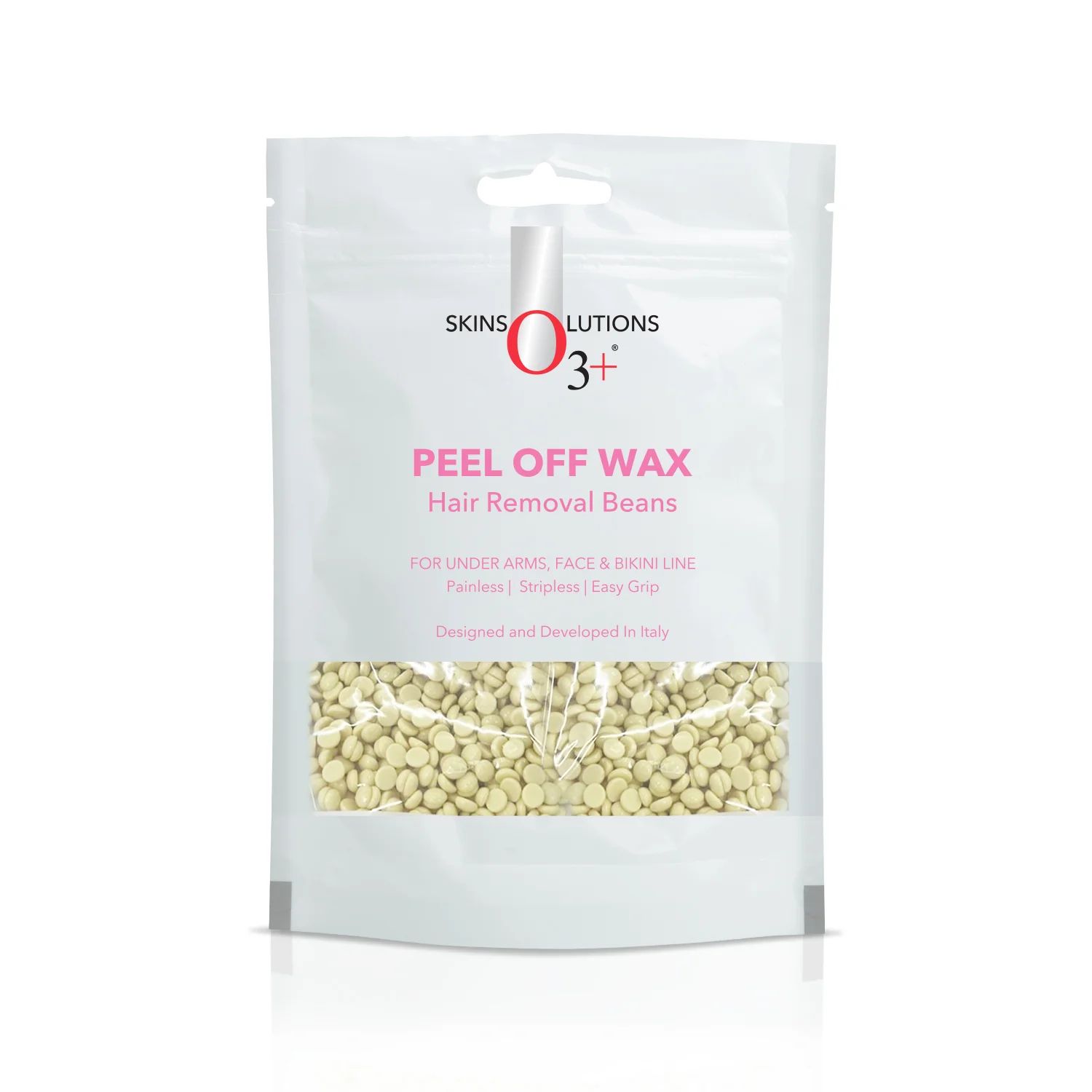 O3+ Brazilian Peel Off White Chocolate Wax For Face &amp; Body -  400g (515)