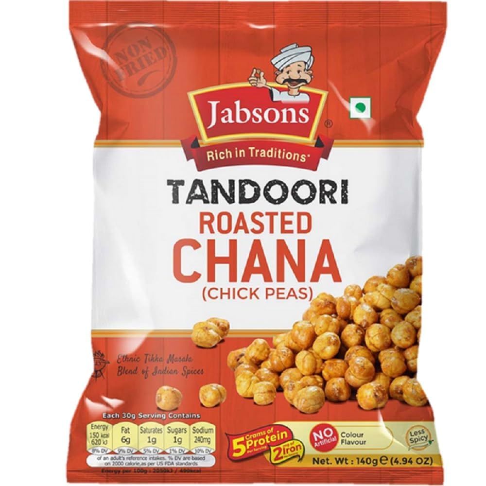 Jabsons Tandoori Roasted Channa 140gm