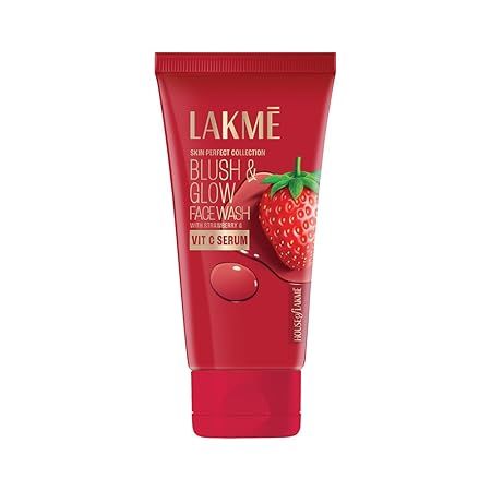 Lakme Strawberry Face Wash With Vitamin C Serum - 100gm (289)