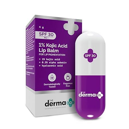 The Derma Co 1% Kojic Acid Lip Balm With SPF 30 - 4.5g (349)