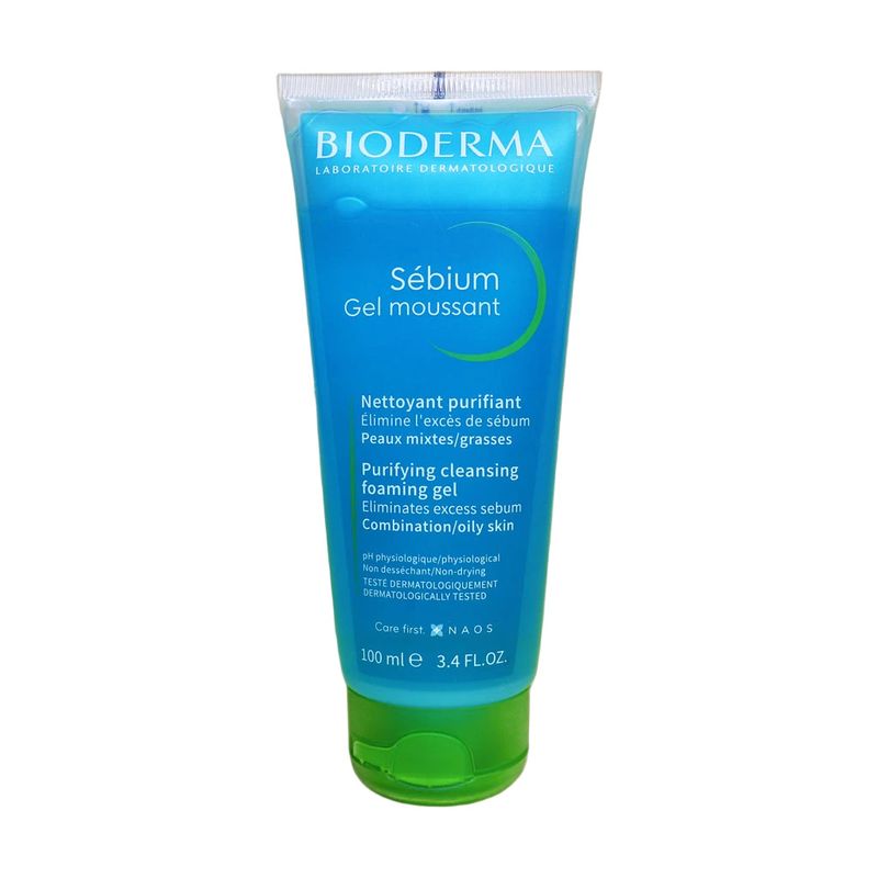 Bioderma Sebium Gel Moussant Purifying Cleansing Foaming Gel For Acne - 100ml (999)