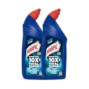 Harpic Toilet Cleaner Blue, 1Ltr (Pack of 2 +FIAMA SOAP -125G FREE)(490)