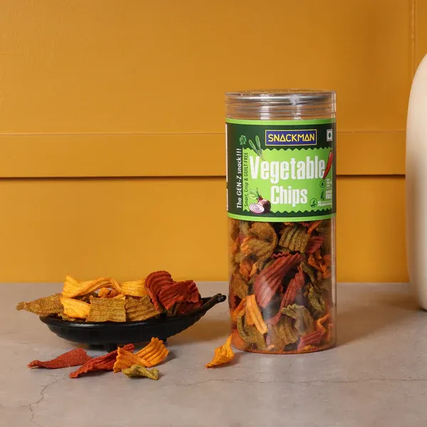 Snackman Mix Veg Chips Masala  125gm