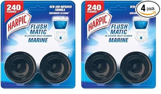 Harpic Flush Matic In-Cistern Toilet Cleaner - 50 g (Pack of 4)