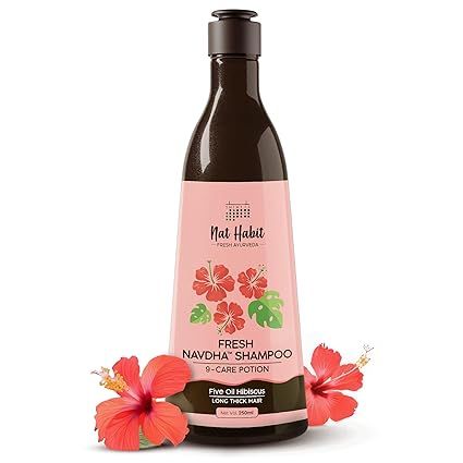 Nat Habit Five Oil Hibiscus Fresh Navdha Shampoo 250ml - (363)