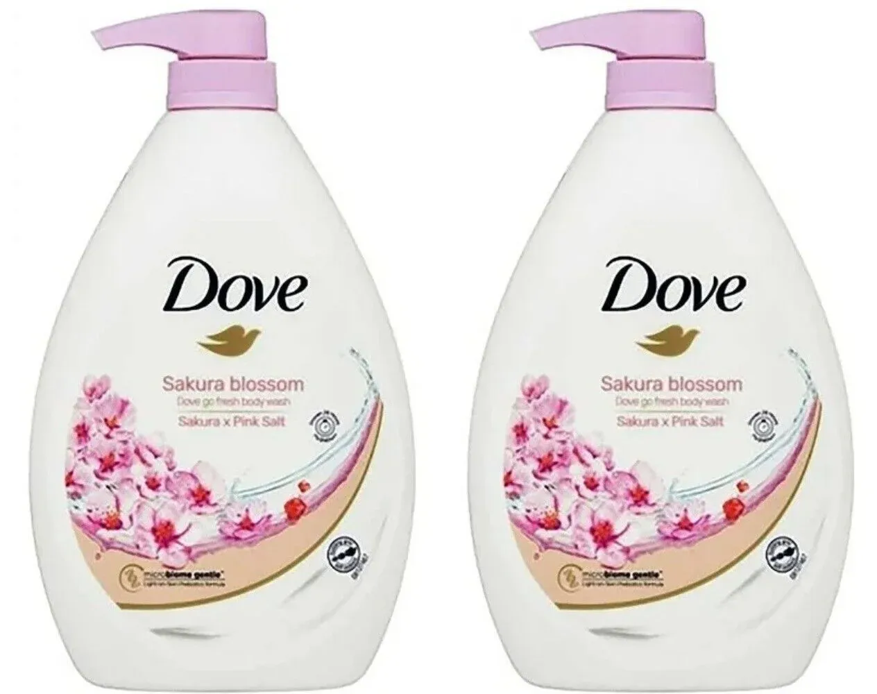 Dove Sakura Blossom Body Wash - 1Ltr  (PACK OF 2) (1898)