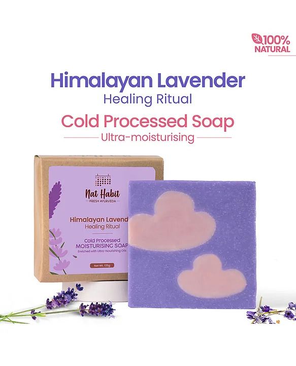 Nat Habit Cold Processed Moisturising Soap Lavender - 125g (105)