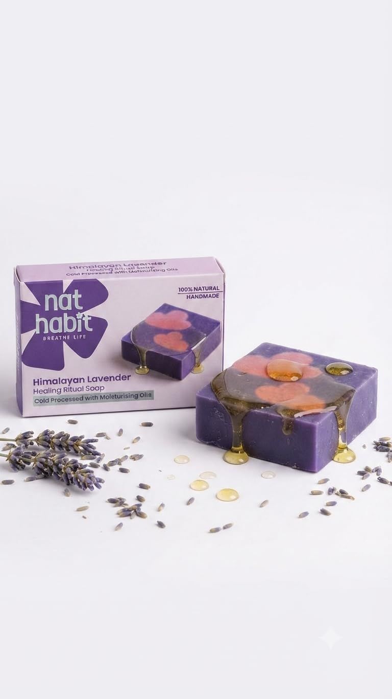 Nat Habit Cold Processed Moisturising Soap Lavender - 75g (85)