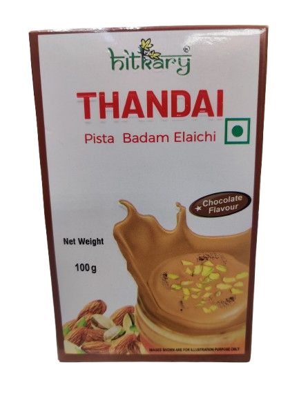 Hitkary Thandai Mix Powder ( Milk | Pista, Badam &amp; Elaichi) (Chocolate Flavour)100gm