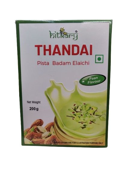 Hitkary Thandai Mix Powder ( Milk | Pista, Badam &amp; Elaichi) (Paan Flavour)200gm