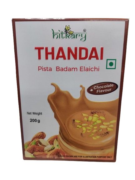 Hitkary Thandai Mix Powder ( Milk | Pista, Badam &amp; Elaichi) (Chocolate Flavour)200gm