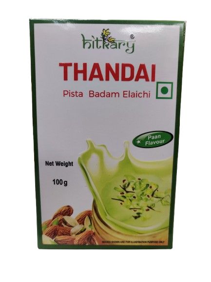 Hitkary Thandai Mix Powder ( Milk | Pista, Badam &amp; Elaichi) (Paan Flavour)100gm