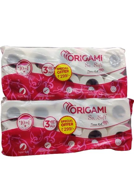 Origami So Soft 3 Ply Toilet Roll -160 Pulls (Pack Of 20)