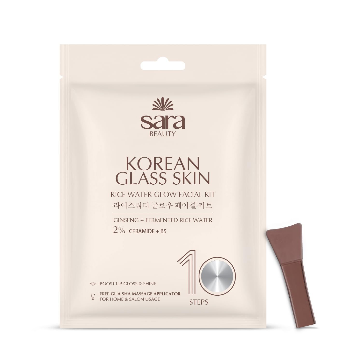 Sara Beauty Korean Glass Skin Rice Water Glow Facial Kit (830)
