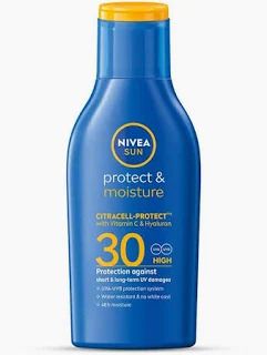 NIVEA Sunscreen SPF-30, Protect and Moisture 75ml (375)