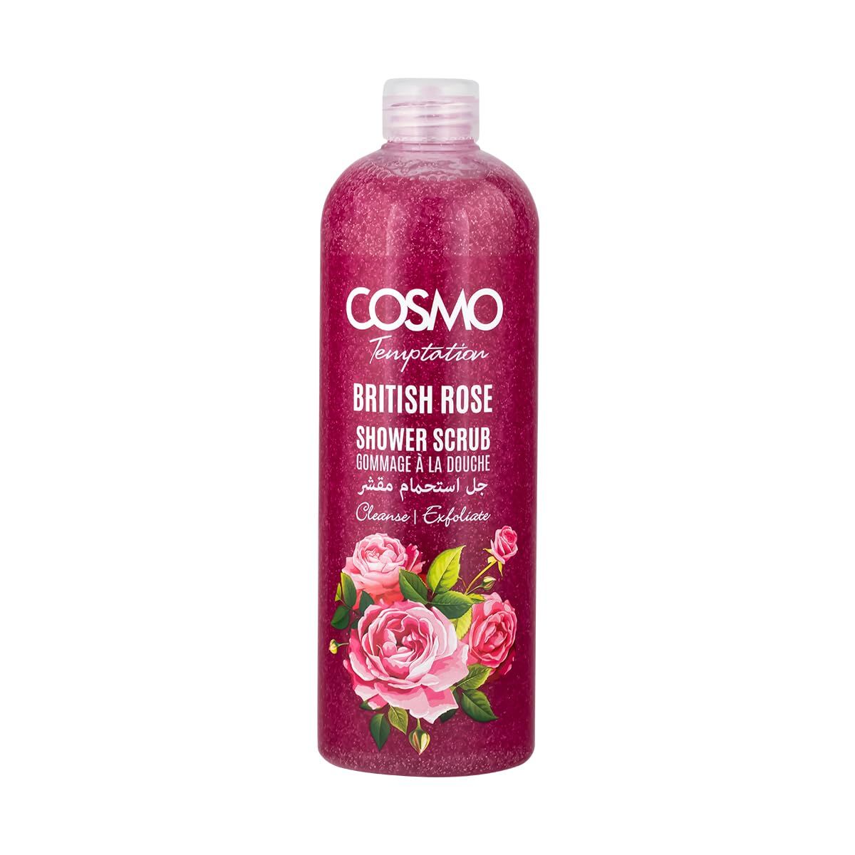 Cosmo British Rose Scrub Shower Gel - 1000 ml (750)