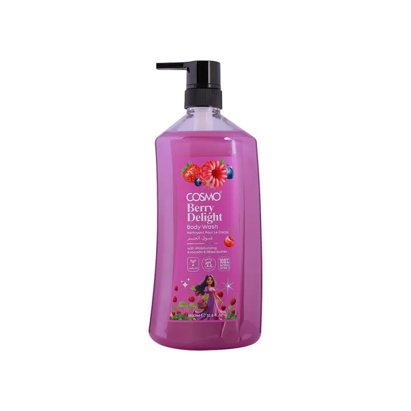 Cosmo Berry Delight Moisturising Body Wash - 1000ml (750)