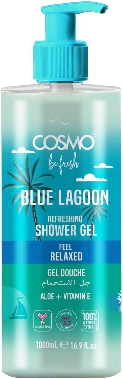 Cosmo Blue Lagoon Shower Gel - 1000ml (750)