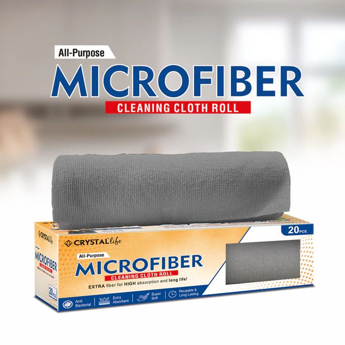 Microfiber Cleaning Cloth Roll - 20 pcs (469) 