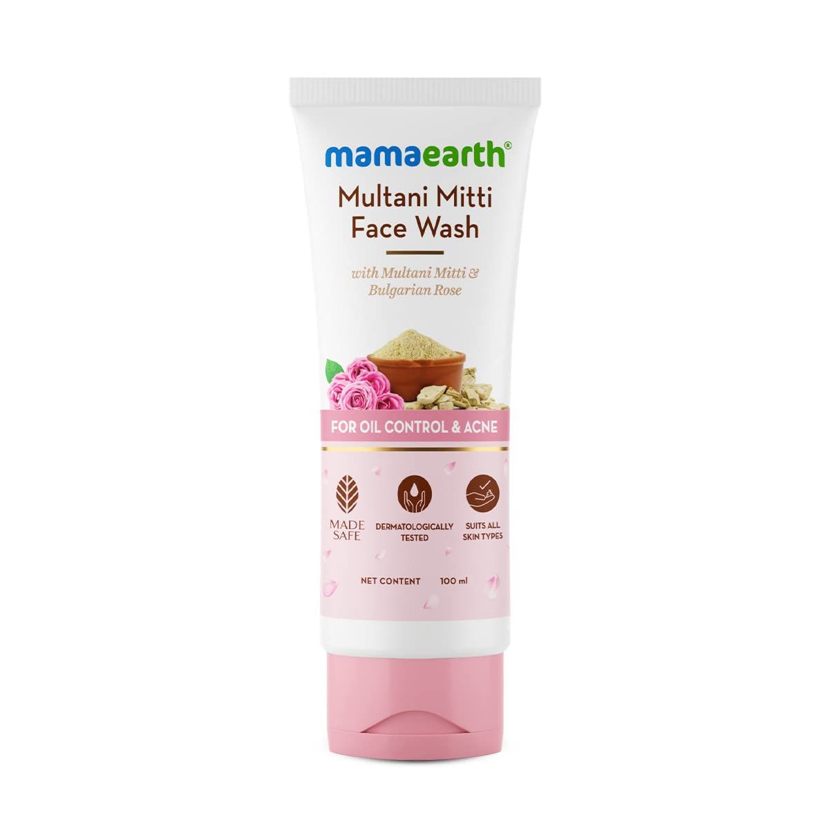 Mama Earth Multani Mitti Oil Balance Face Wash -100ml (269)