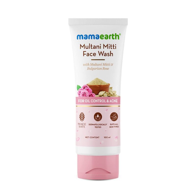 Mama Earth Multani Mitti Oil Balance Face Wash -100ml (269)