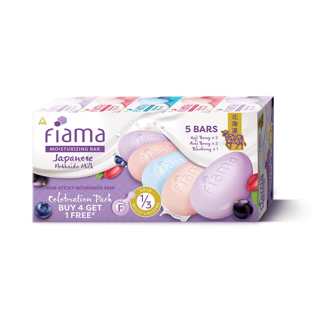 Fiama Moisturizing Soap Bar Verity Pack - 625g (pack of 5)