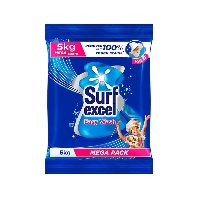 Surf Excel Easy Wash Detergent Powder (Blue) - 5kg