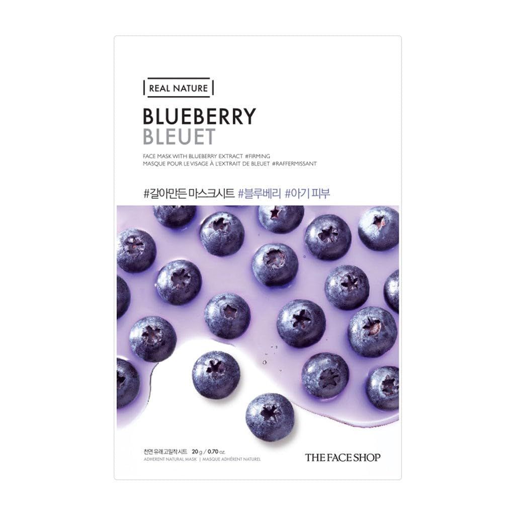 The Face Shop Blueberry Face Sheet Mask - 20g (100)