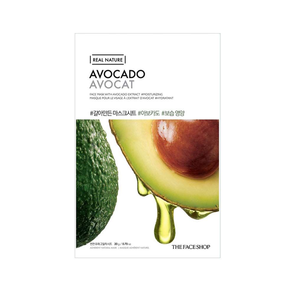The Face Shop Avocado Face Sheet Mask - 20g (100)