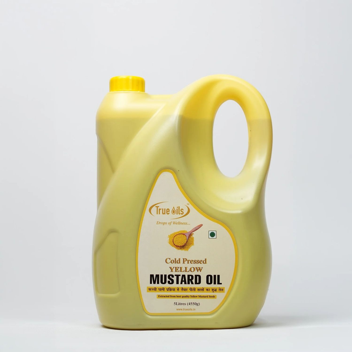 True Oils Cold Pressed Yellow Mustard  Oil - 5Ltr (1700)