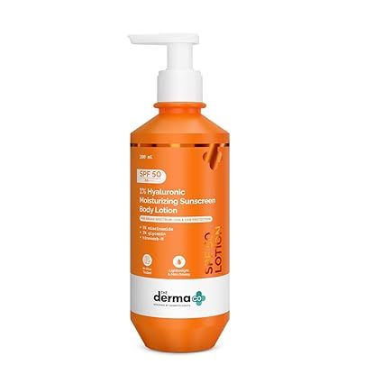The Derma Co 1% Hyaluronic Moisturizing Sunscreen SPF 50 Body Lotion - 200ml (699)