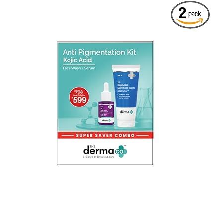 The Derma Co Anti Pigmentation Kit Kojic Acid Face Wash - 100ml + Serum -30ml (599)