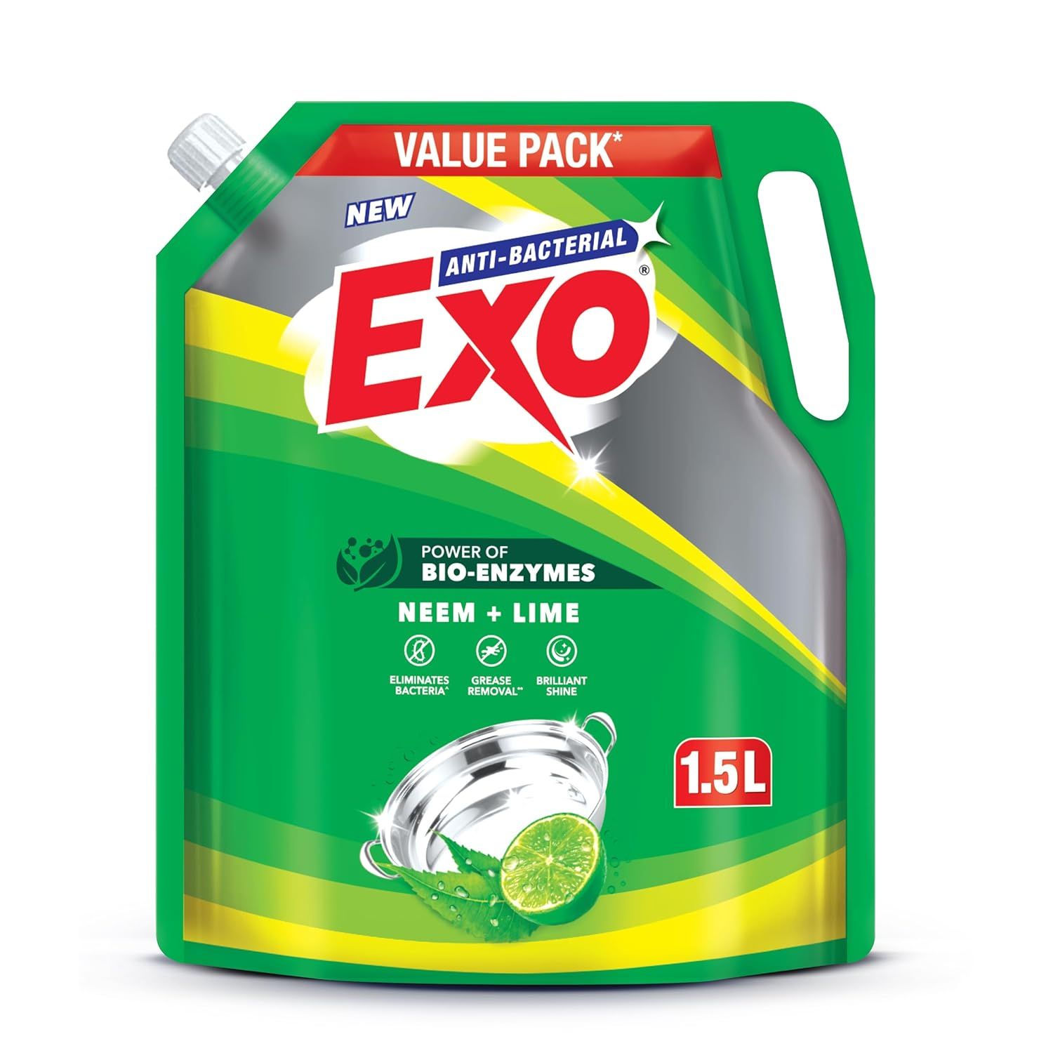 Exo Anti-Bacterial Dishwash Liquid - 1.5 L