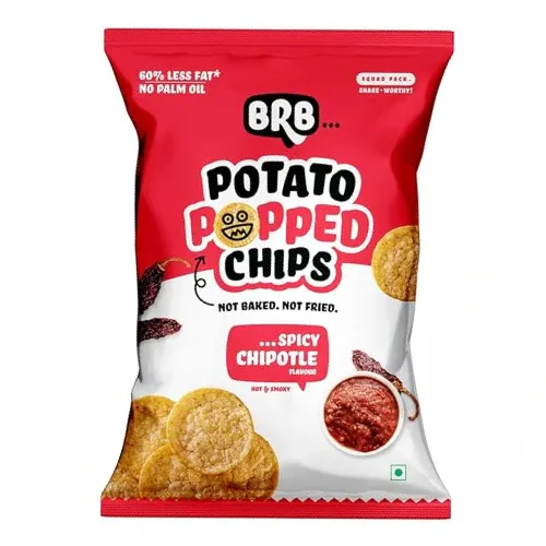 Brb Potato Popped Chips Spicy Chipotle Flavourd  (NOT BAKED NOT FRIED) 51gm