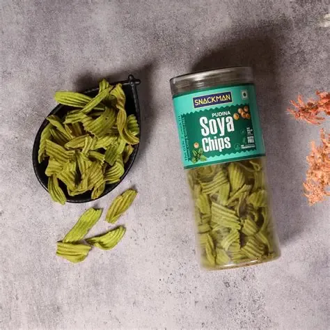 Snackman Pudina Soya Chips   125gm