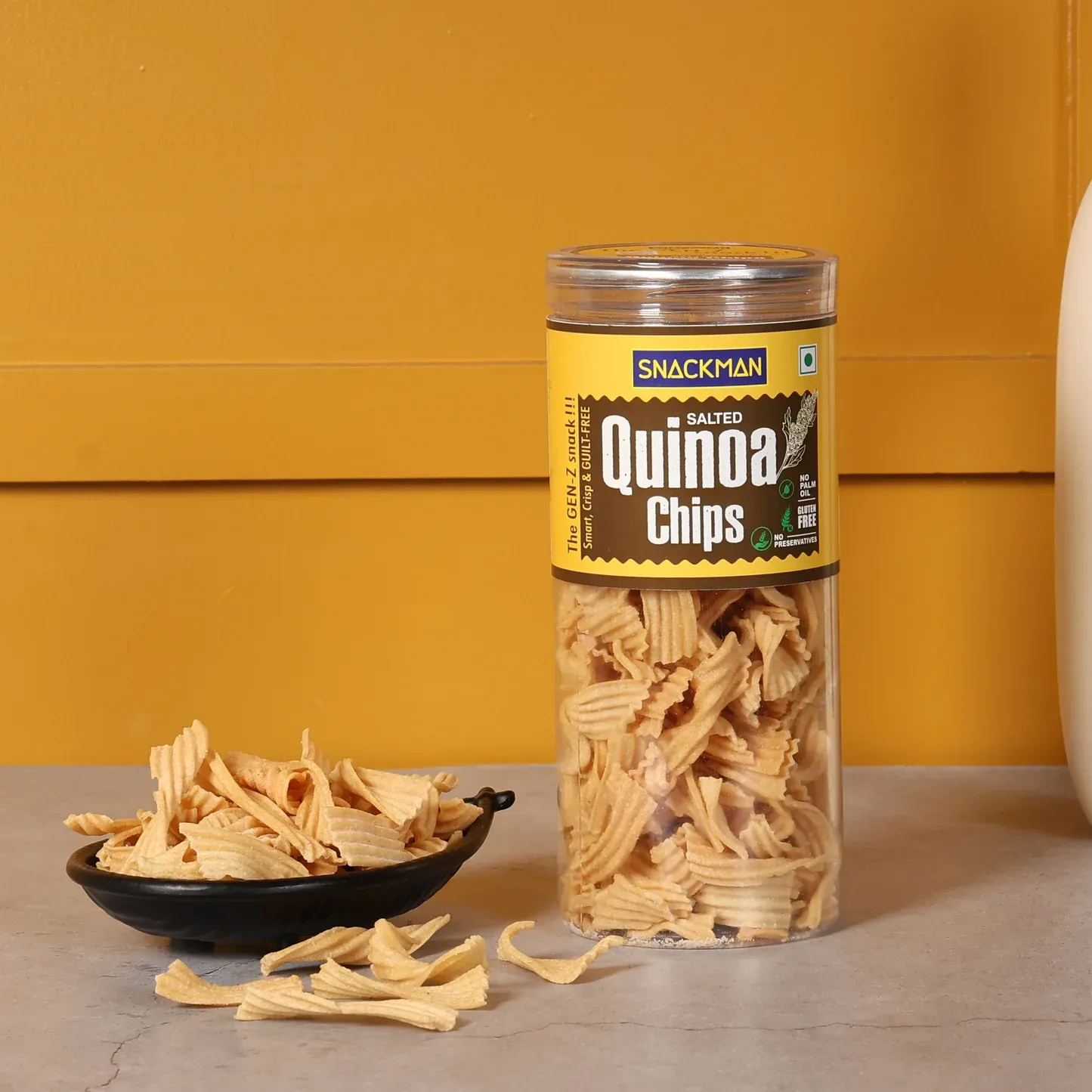 Snackman  Salted  Quinoa Chips   150gm