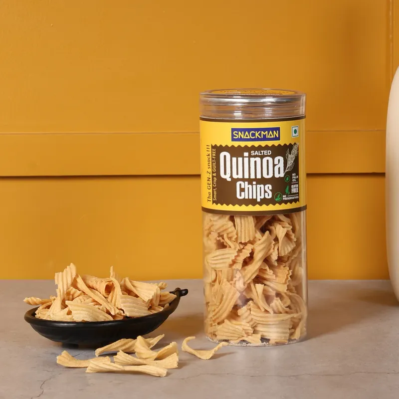Snackman  Salted  Quinoa Chips   125gm