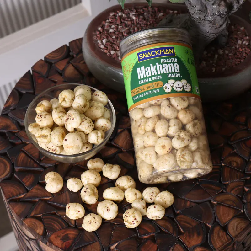 Snackman ROSTED Makhana Jumbo Cream&Onion Snackman ROSTED Makhana Jumbo Cream&Onion