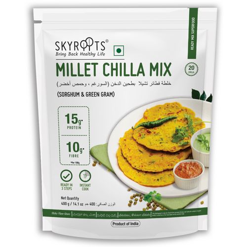 Skyroots Millte Chilla Mix 400gm (Sorgum&amp; Green Gram)