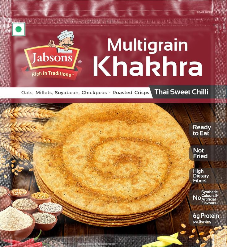 Jabson Multigrain  Khakhra Thai Sweet Chilli 180g