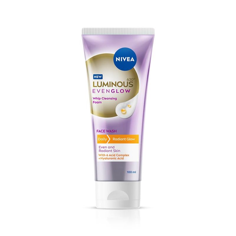 Nivea Luminous Whip Cleansing Foam Radiant Glow Face Wash - 100ml (250)
