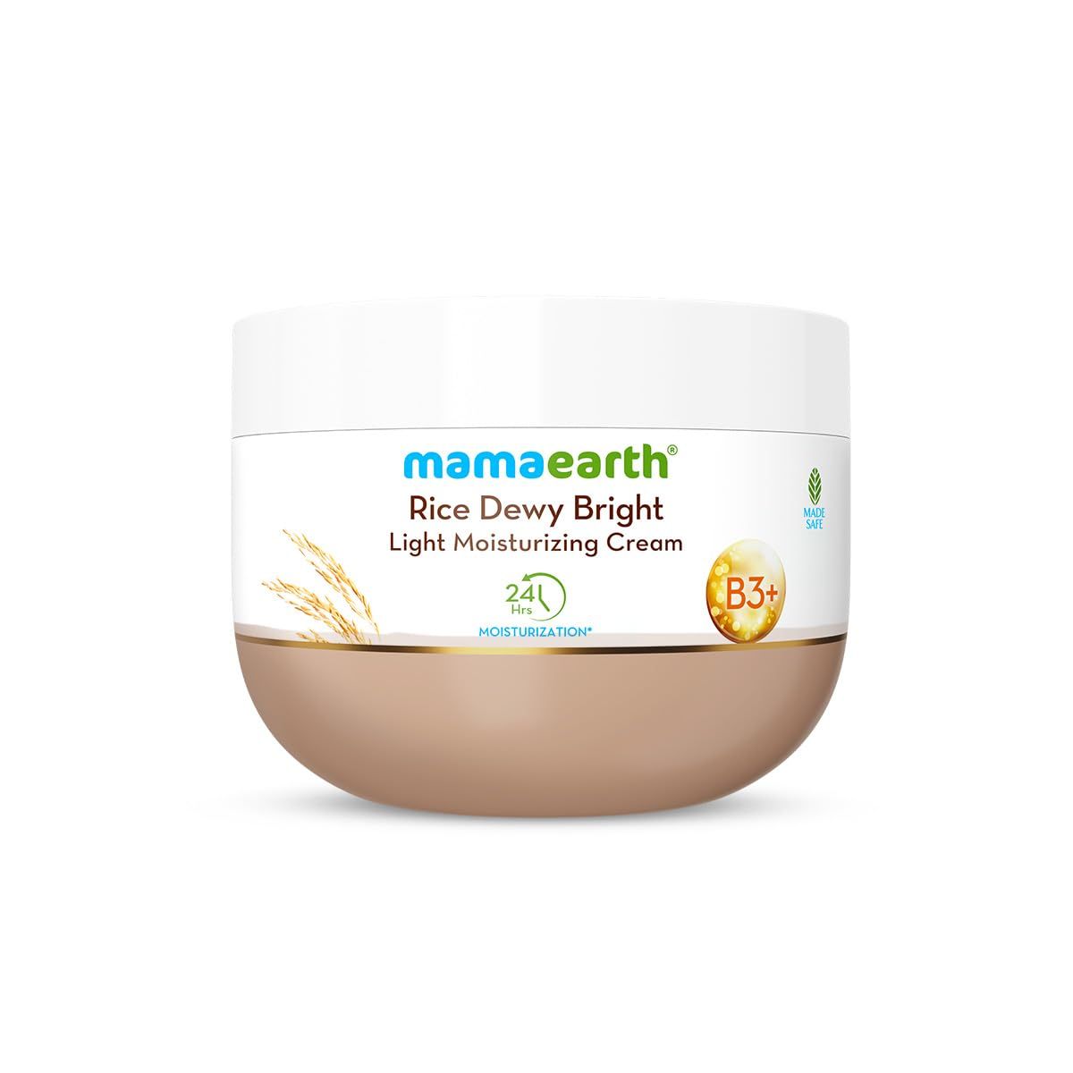 Mamaearth Rice Dewy Bright Light Moisturizing Cream - 200g (549)