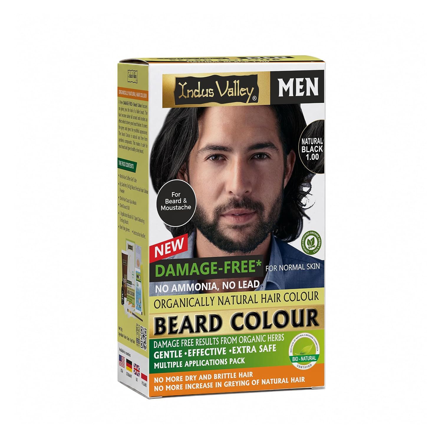 Indus Valley Beard Colour Natural Black (1 Number) - (399)