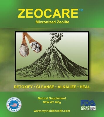 8 Pack of ZEOCARE x 400g Micronized ZEOLITE Powder Supplement 20% off Plus (Free Shipping)