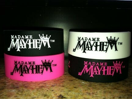 Madame Mayhem Rubber Wristband 2 PACK