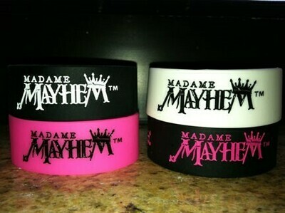 Madame Mayhem Rubber Wristband 2 PACK Madame Mayhem Rubber Wristband 2 PACK