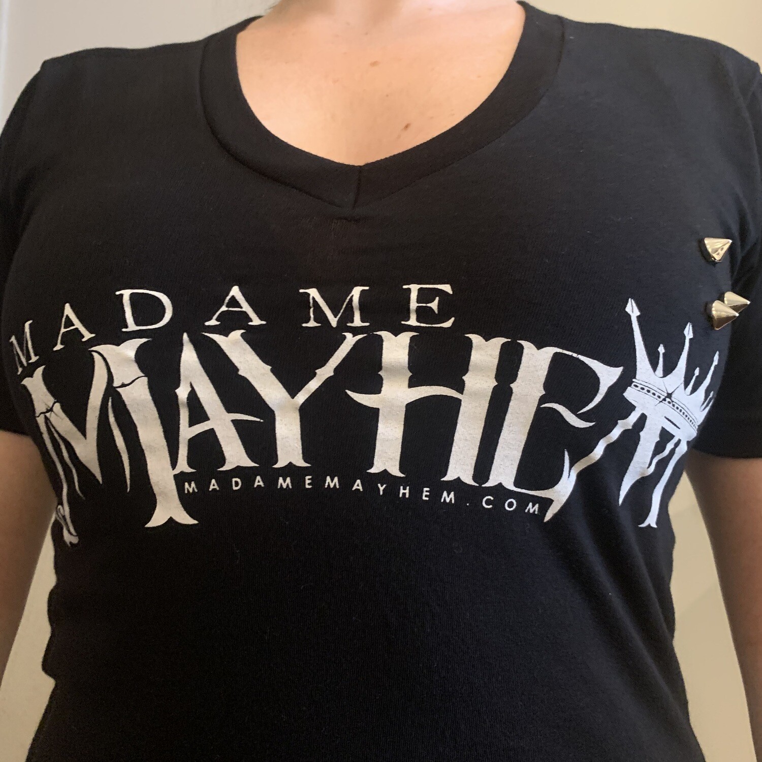 Madame Mayhem Logo Studded Tee